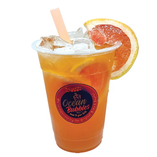 Green Tea with Grape Fruit and Peach