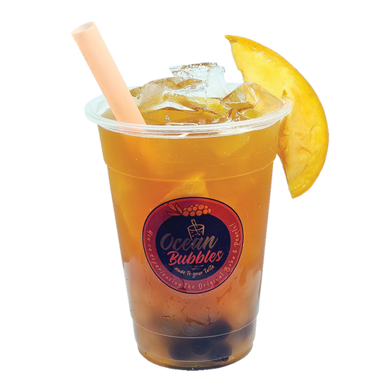 Mango Iced Boba Tea
