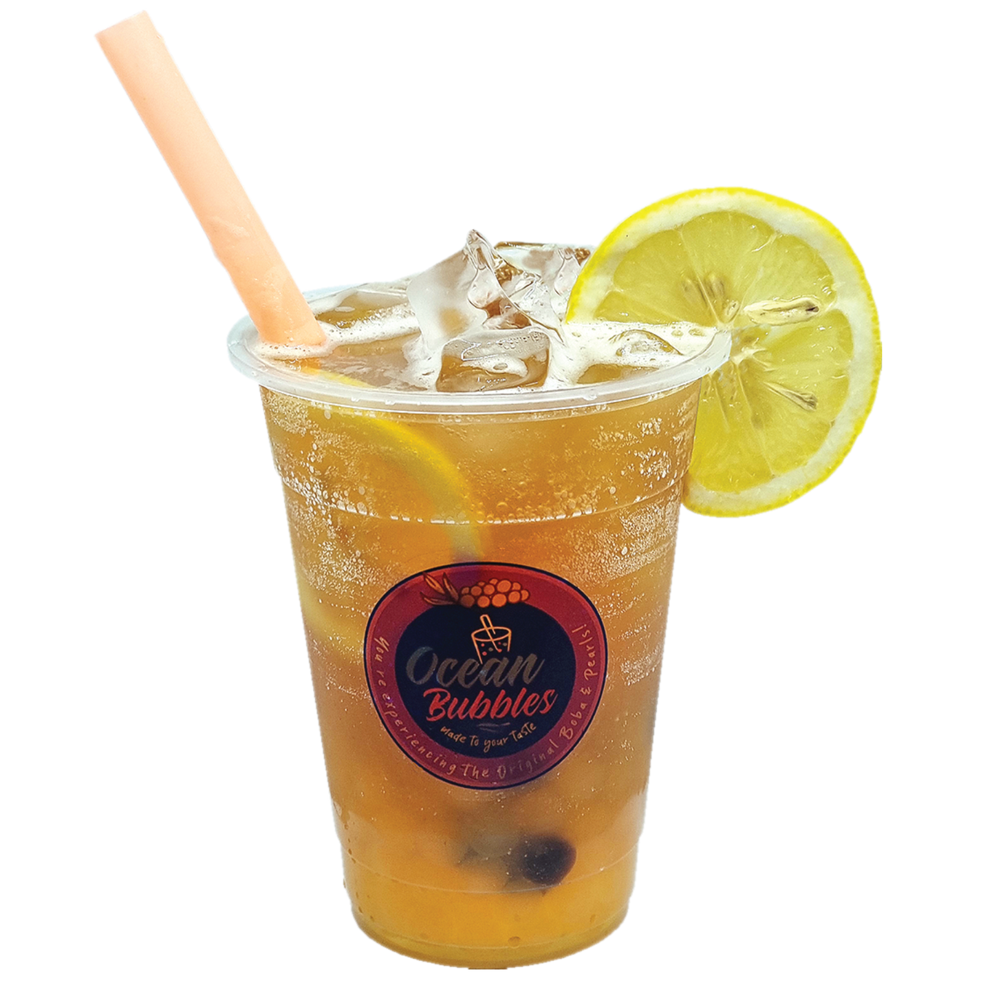Iced Lemon Boba Tea